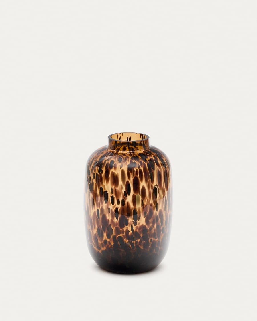 Panth brown glass vase, 30 cm