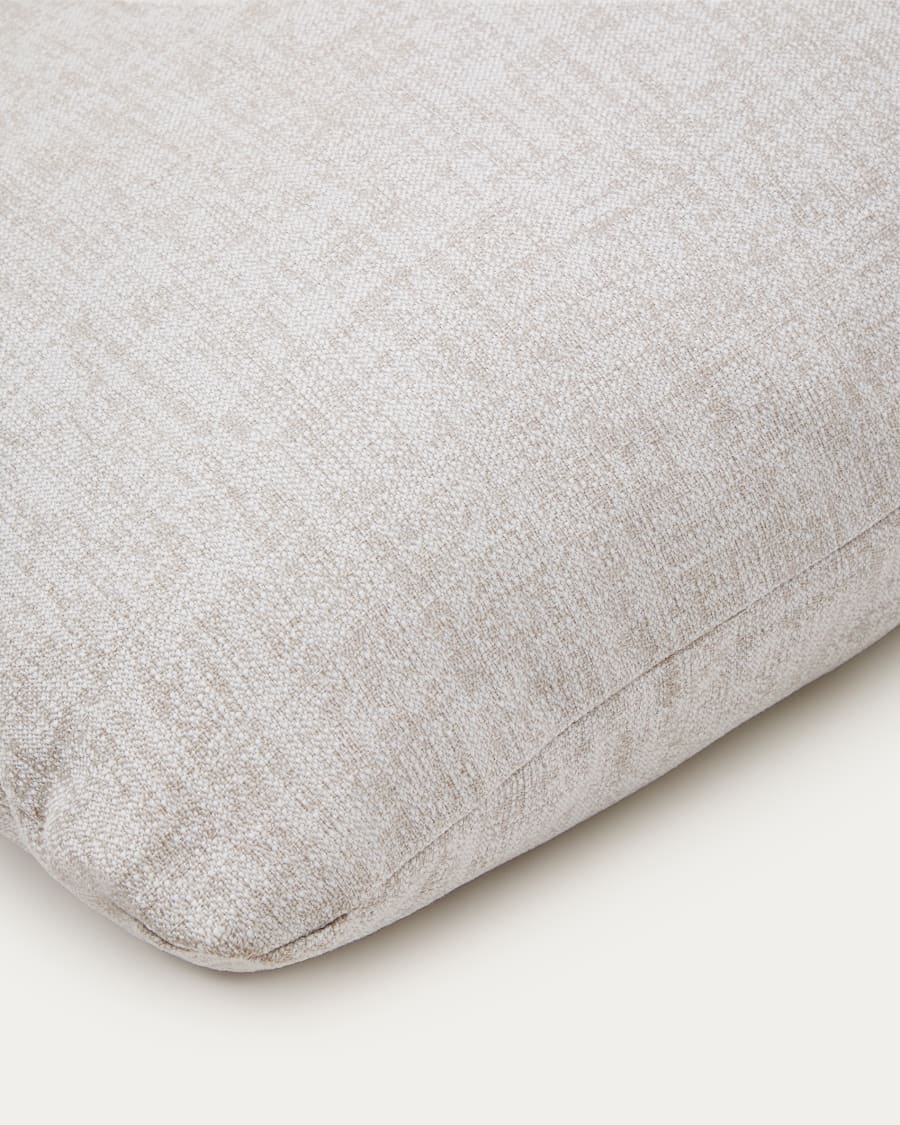 Sorells kidney cushion in beige 75 x 28 cm