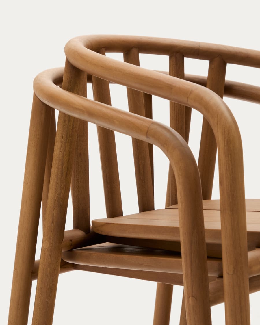 Turqueta stackable chair made from solid teak wood FSC 100%