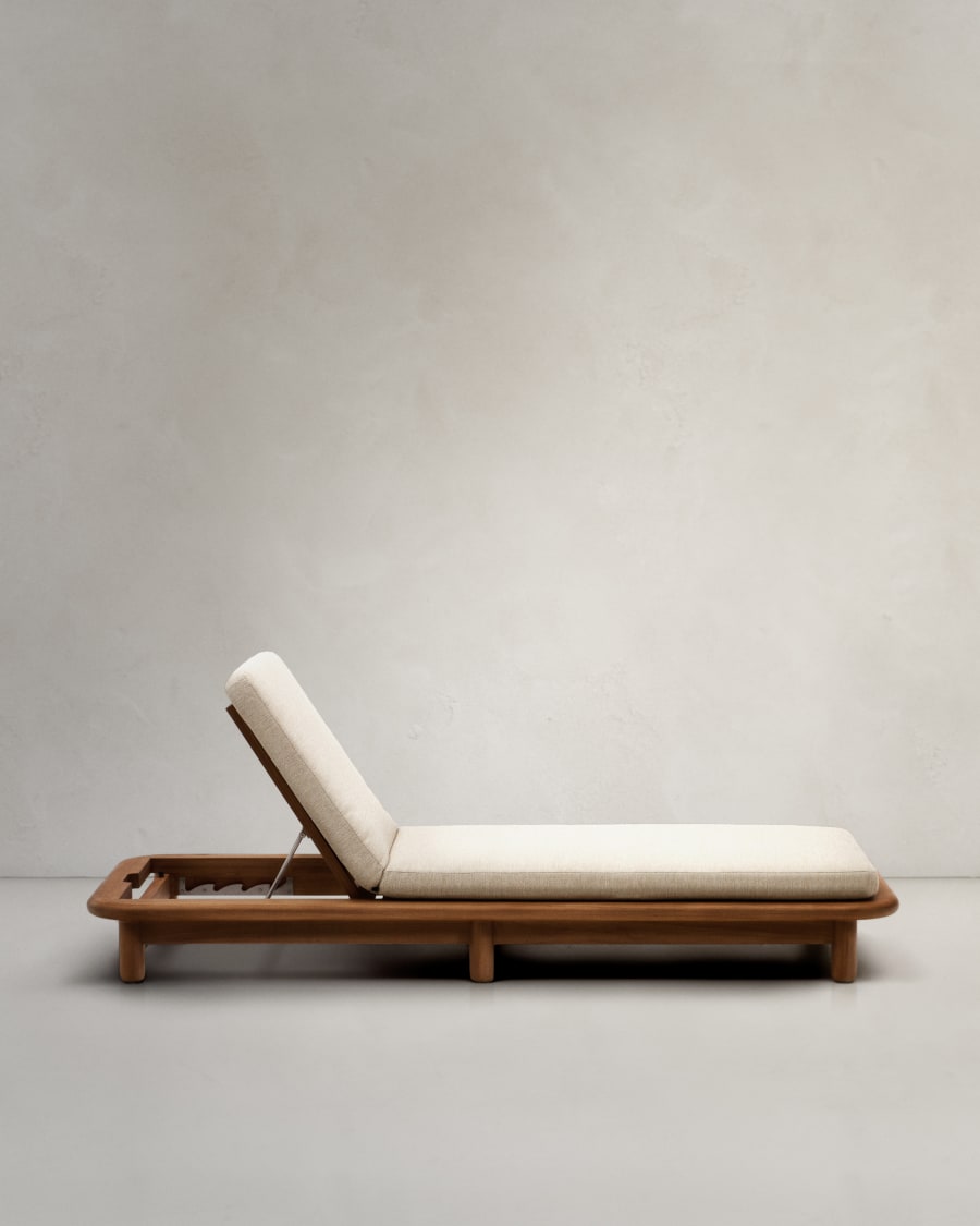 Turqueta sun lounger made from solid teak wood FSC 100%