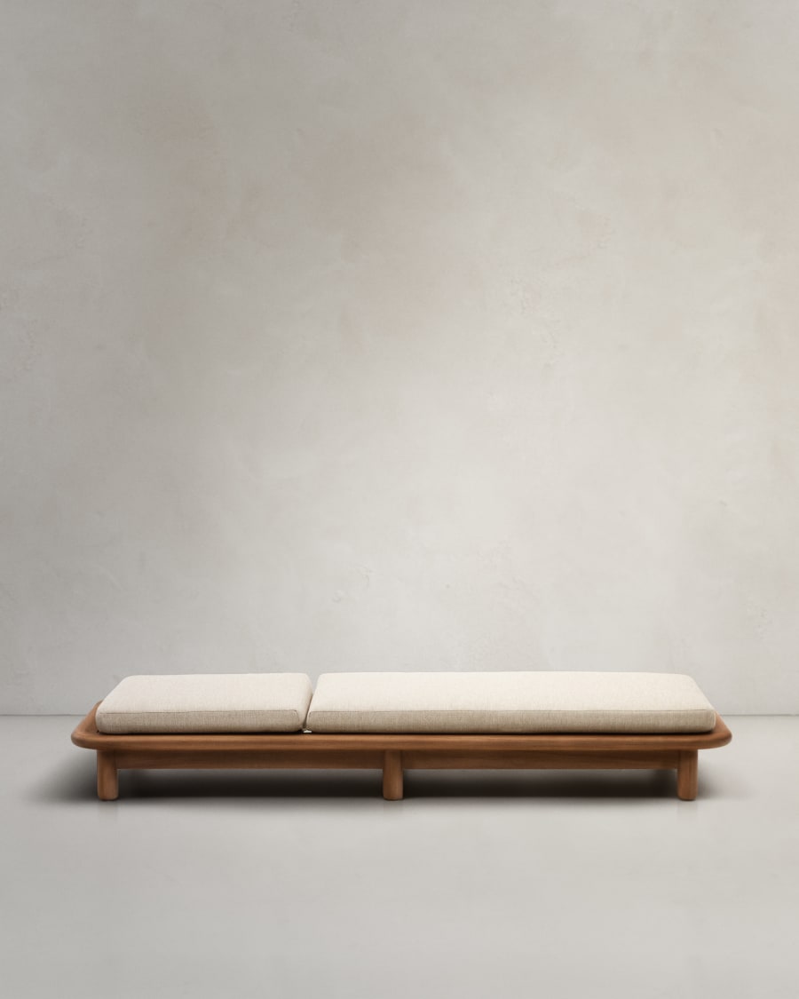 Turqueta sun lounger made from solid teak wood FSC 100%