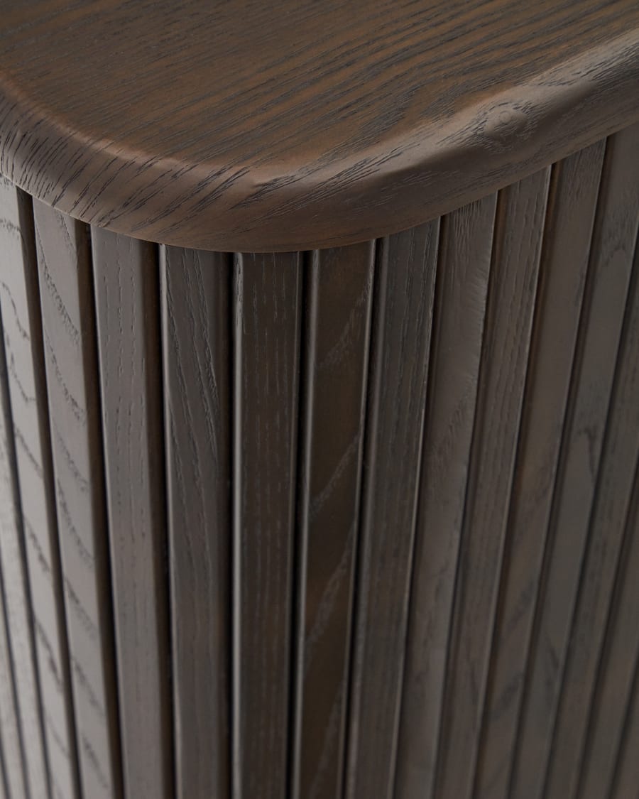 Mailen 2 door sideboard in ash veneer with a dark finish 180 x 75 cm