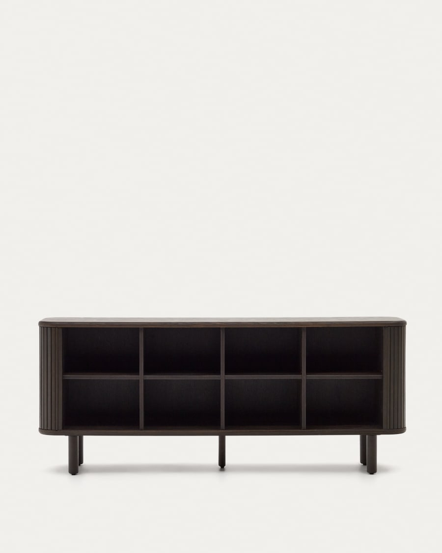 Mailen 2 door sideboard in ash veneer with a dark finish 180 x 75 cm