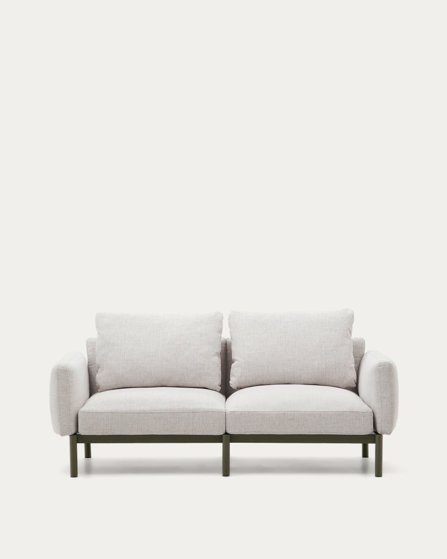 Sorells 2-seater modular outdoor sofa in aluminium with green finish 201 cm
