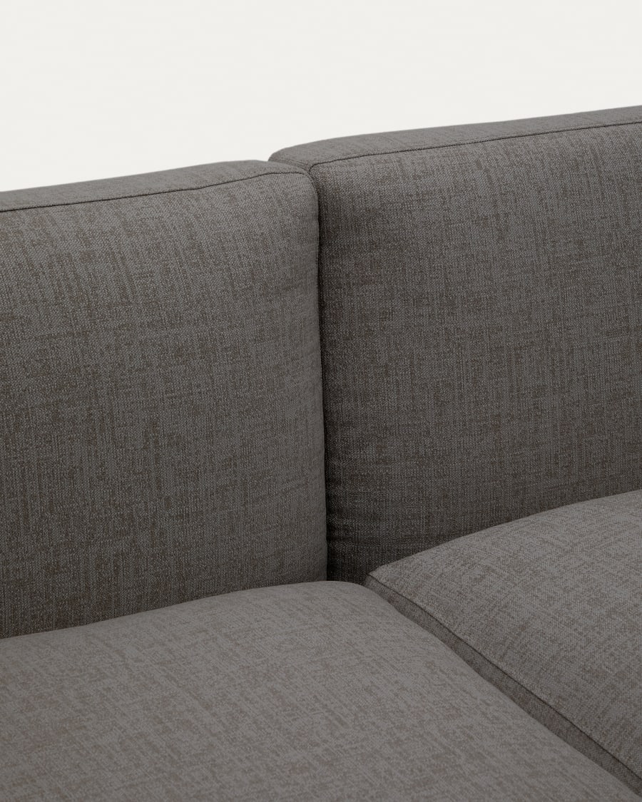 Sorells modular 2-seater outdoor sofa in aluminium with grey finish 201 cm