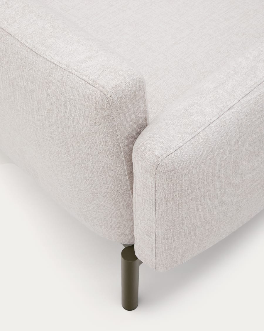 Sorells modular 5-seater outdoor corner sofa in aluminium with green finish 276 x 191,5 cm