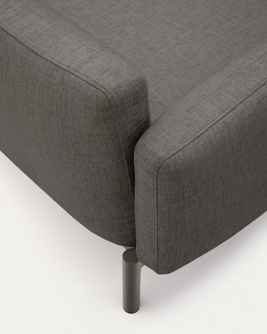 Sorells modular 4-seater outdoor sofa in aluminium with grey finish 370 cm