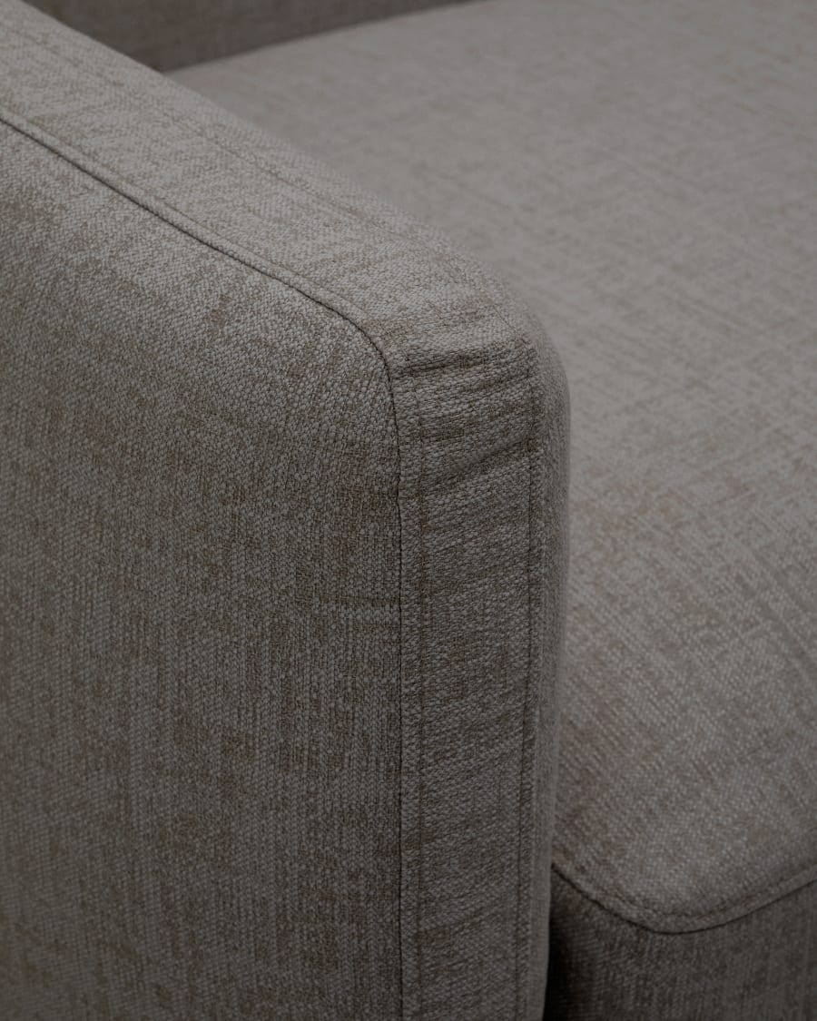 Sorells modular outdoor armchair in aluminium with a grey finish