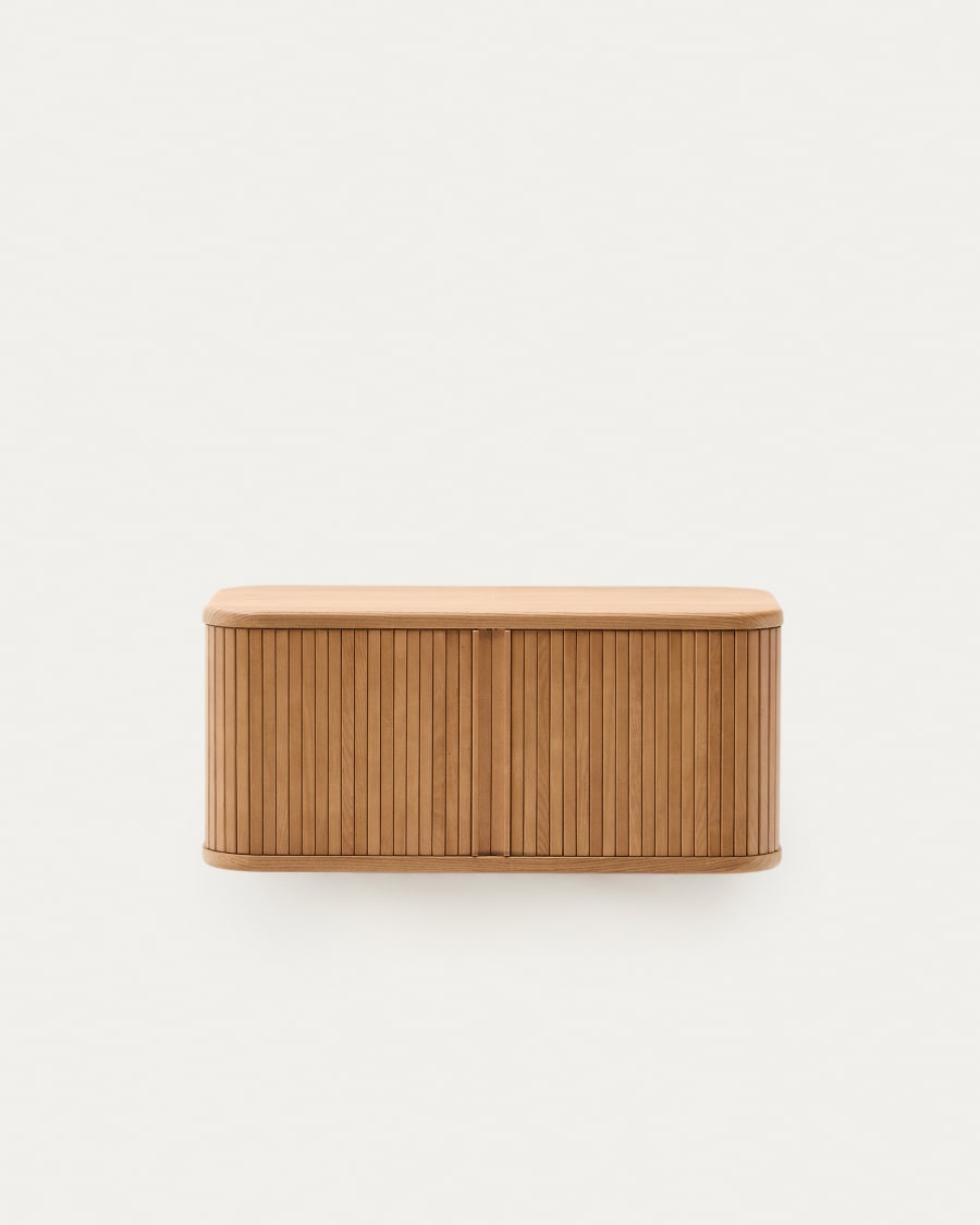 Mailen bathroom cupboard in ash veneer in a natural finish, 90 x 45 cm