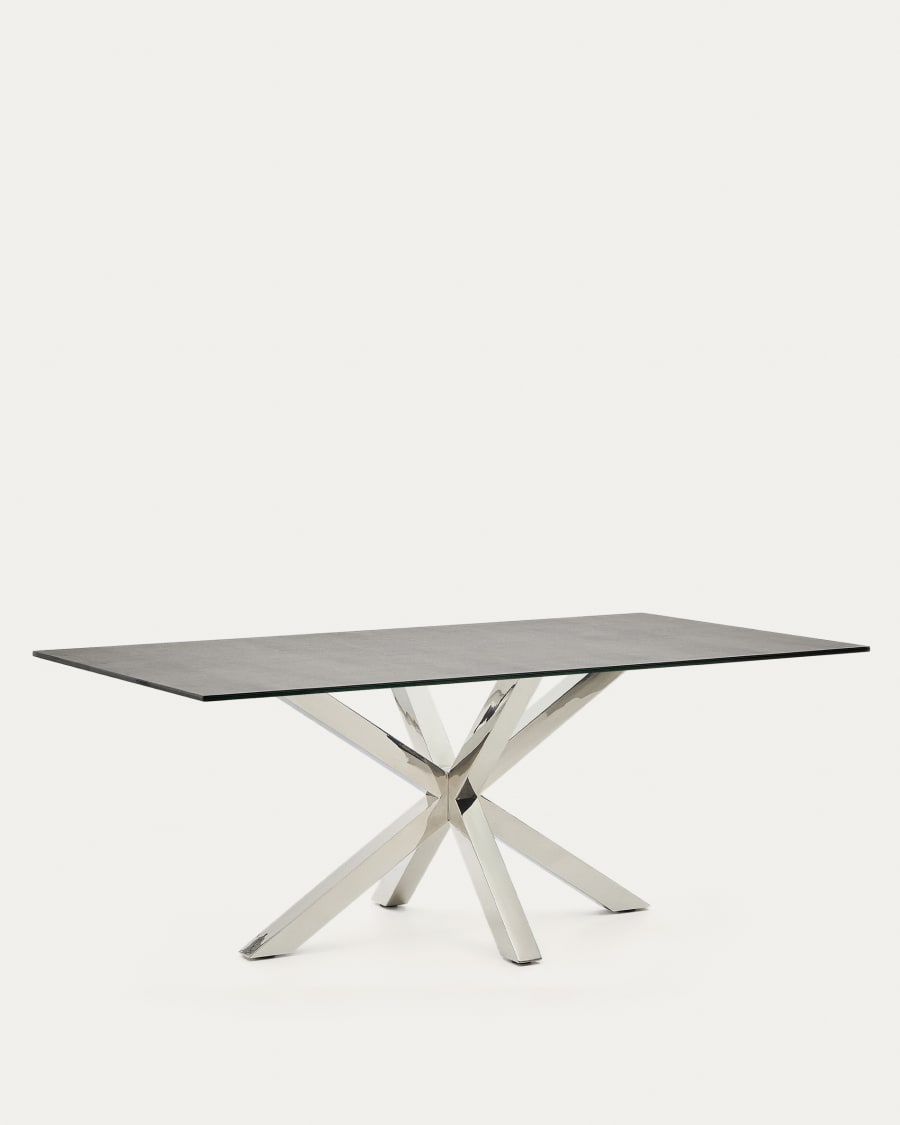 Argo table 200x100, Stain Steel Porcelain Iron Moss