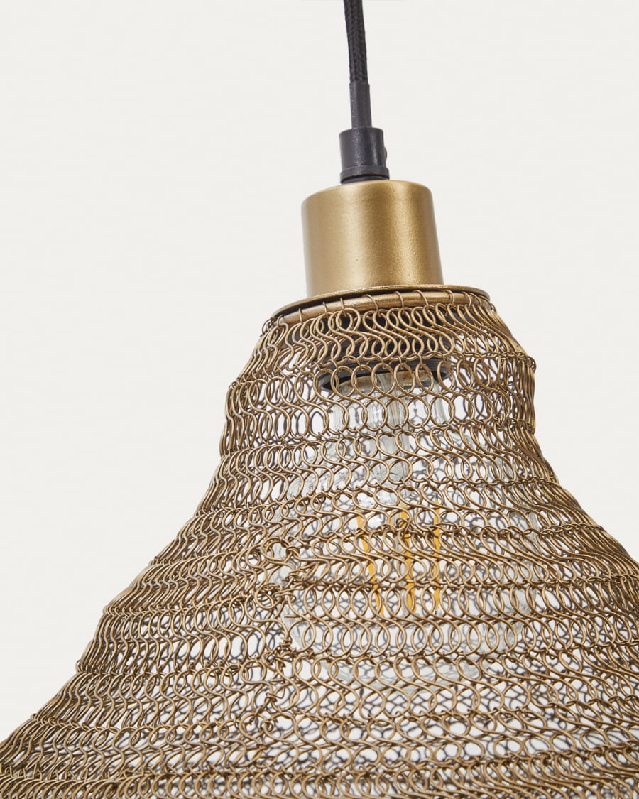Sarraco gold metal ceiling lamp Ø 48,5 cm
