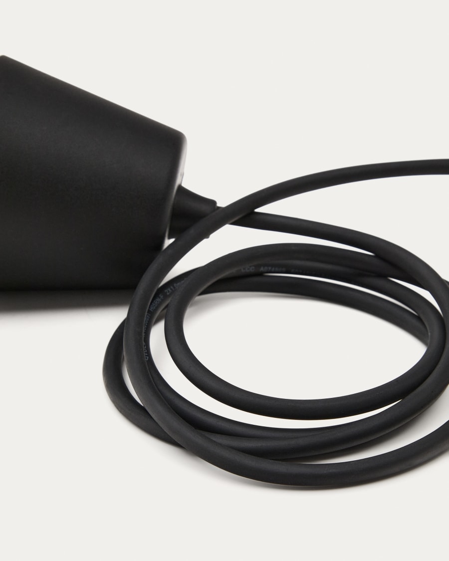 Albir black outdoor ceiling lamp mount