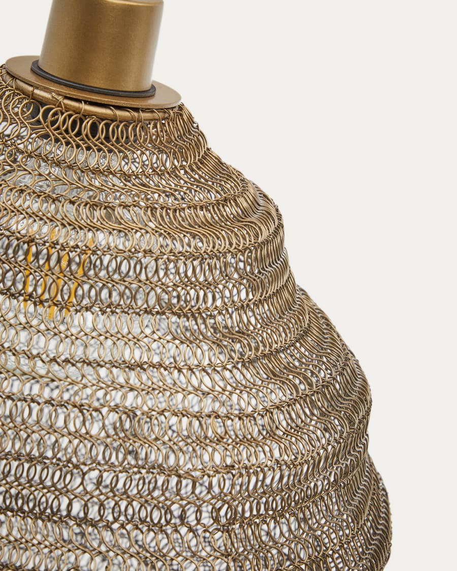 Sarraco gold metal ceiling lamp Ø 30 cm