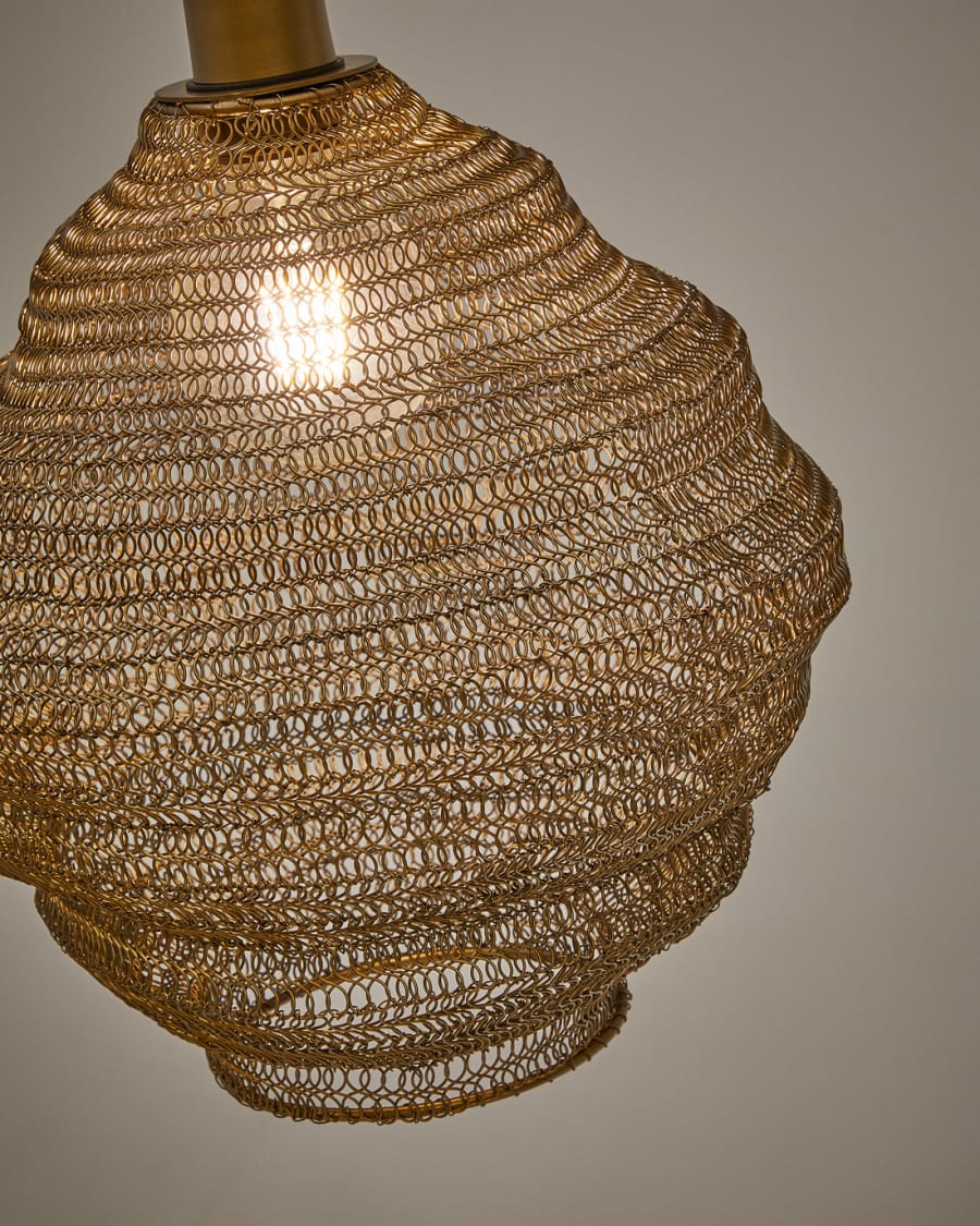 Sarraco gold metal ceiling lamp Ø 30 cm