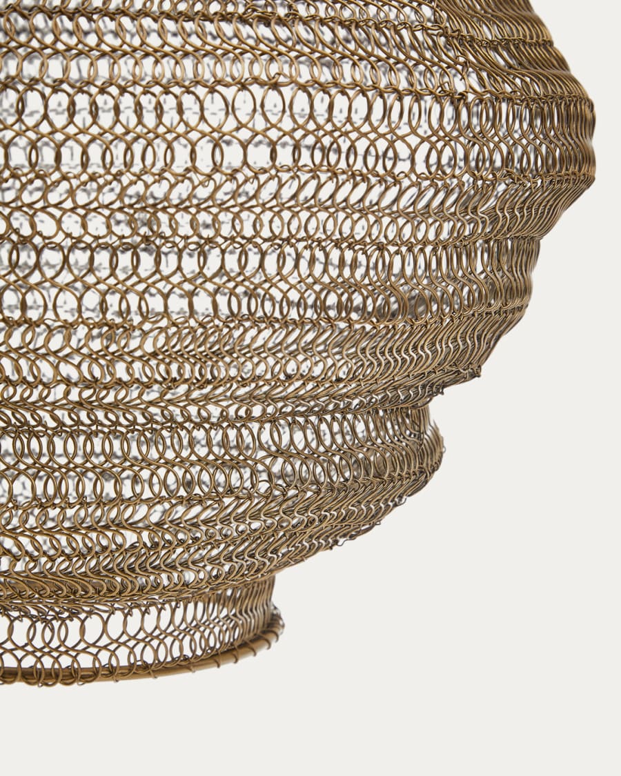 Sarraco gold metal ceiling lamp Ø 30 cm