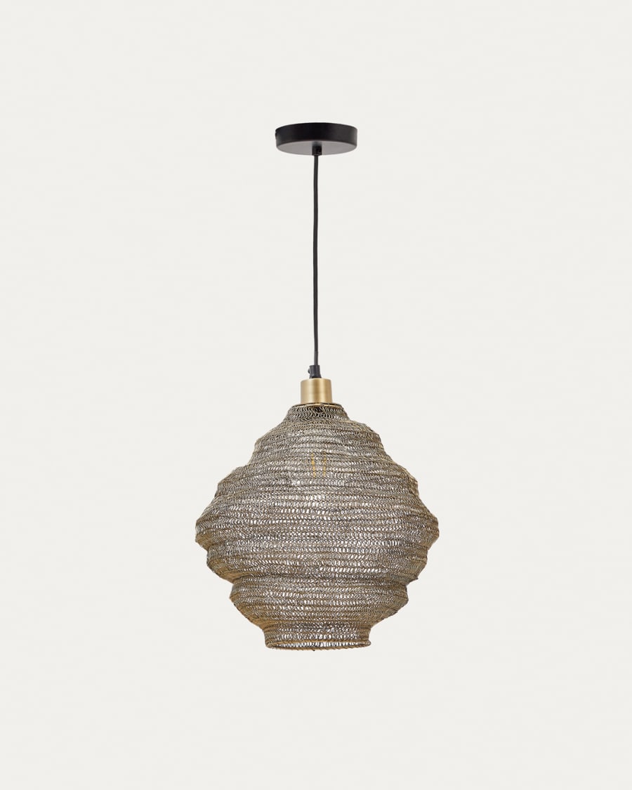 Sarraco gold metal ceiling lamp Ø 30 cm