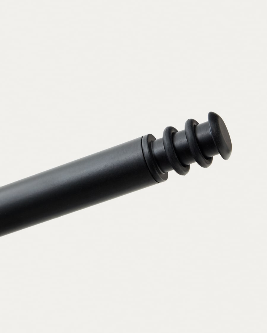 Nali metal portable lamp stand in a black painted finish