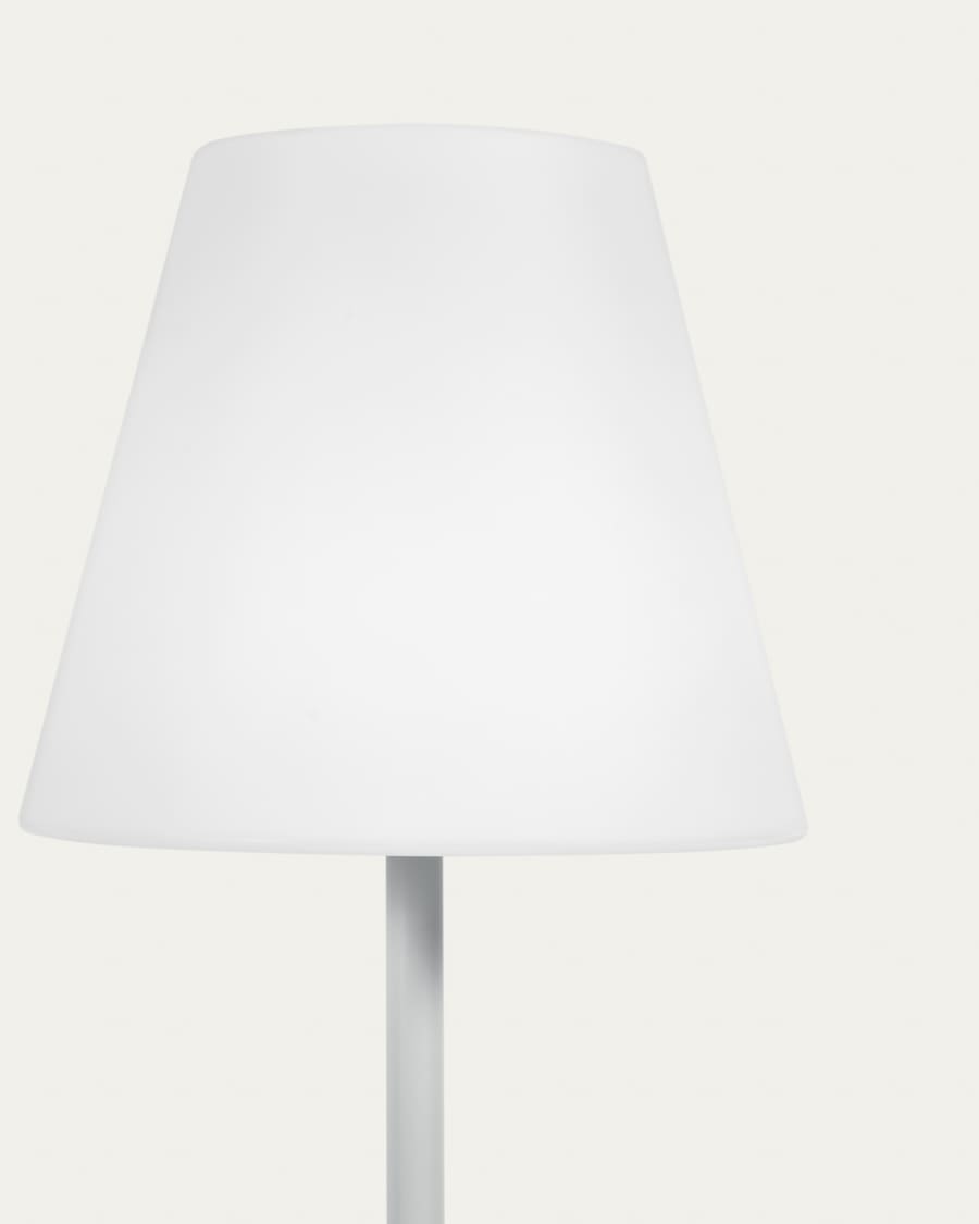 Outdoor solar floor lamp Amaray in steel with grey finish 120 cm