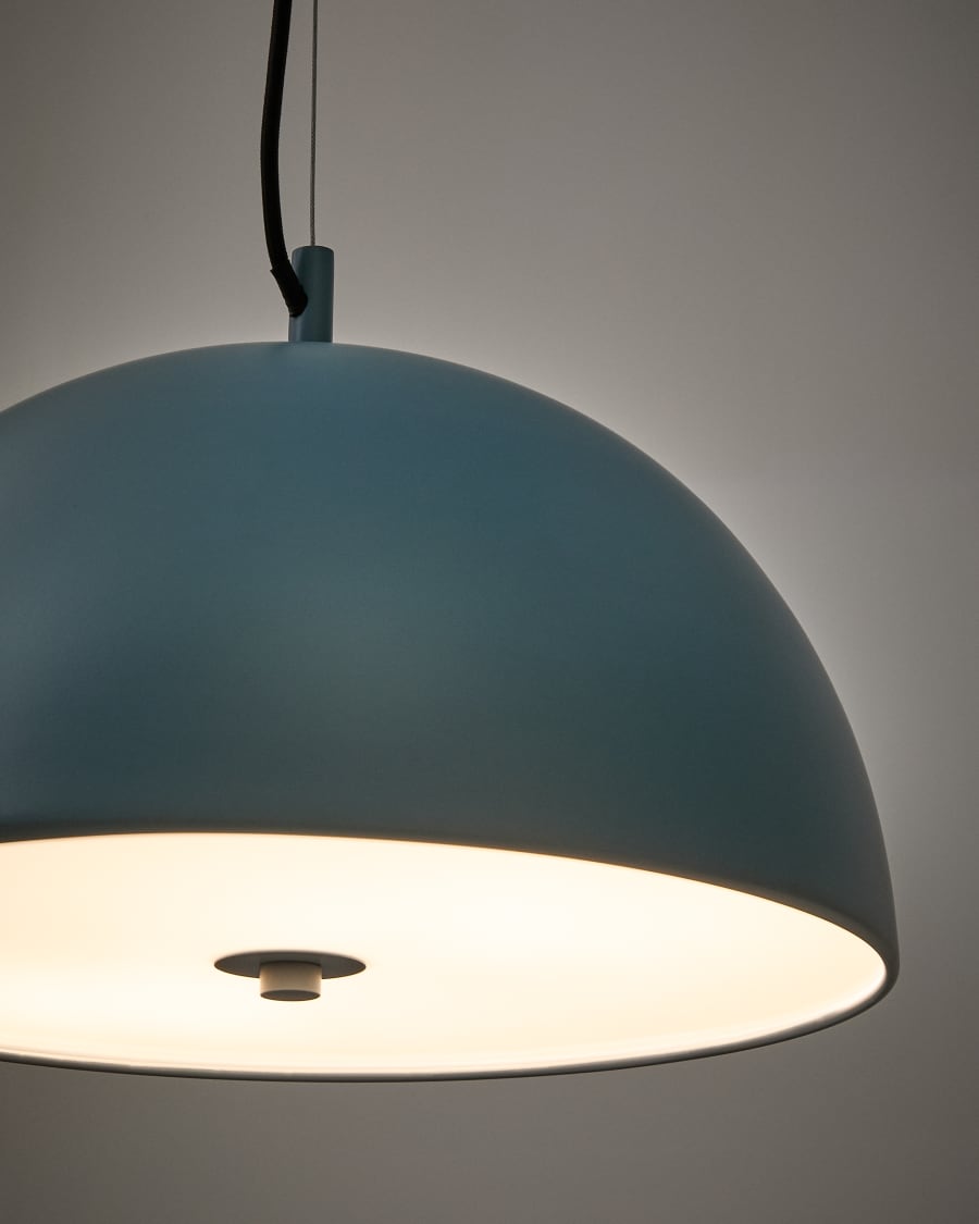 Catlar Deckenleuchte aus Metall mit blauem Lackfinish Ø 40 cm