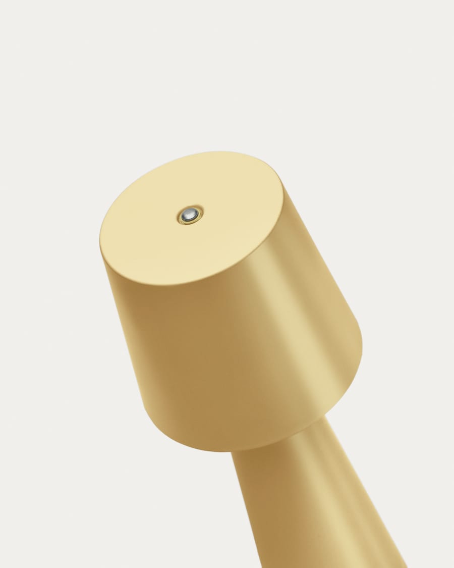 Arenys small metal table lamp in a gold painted finish