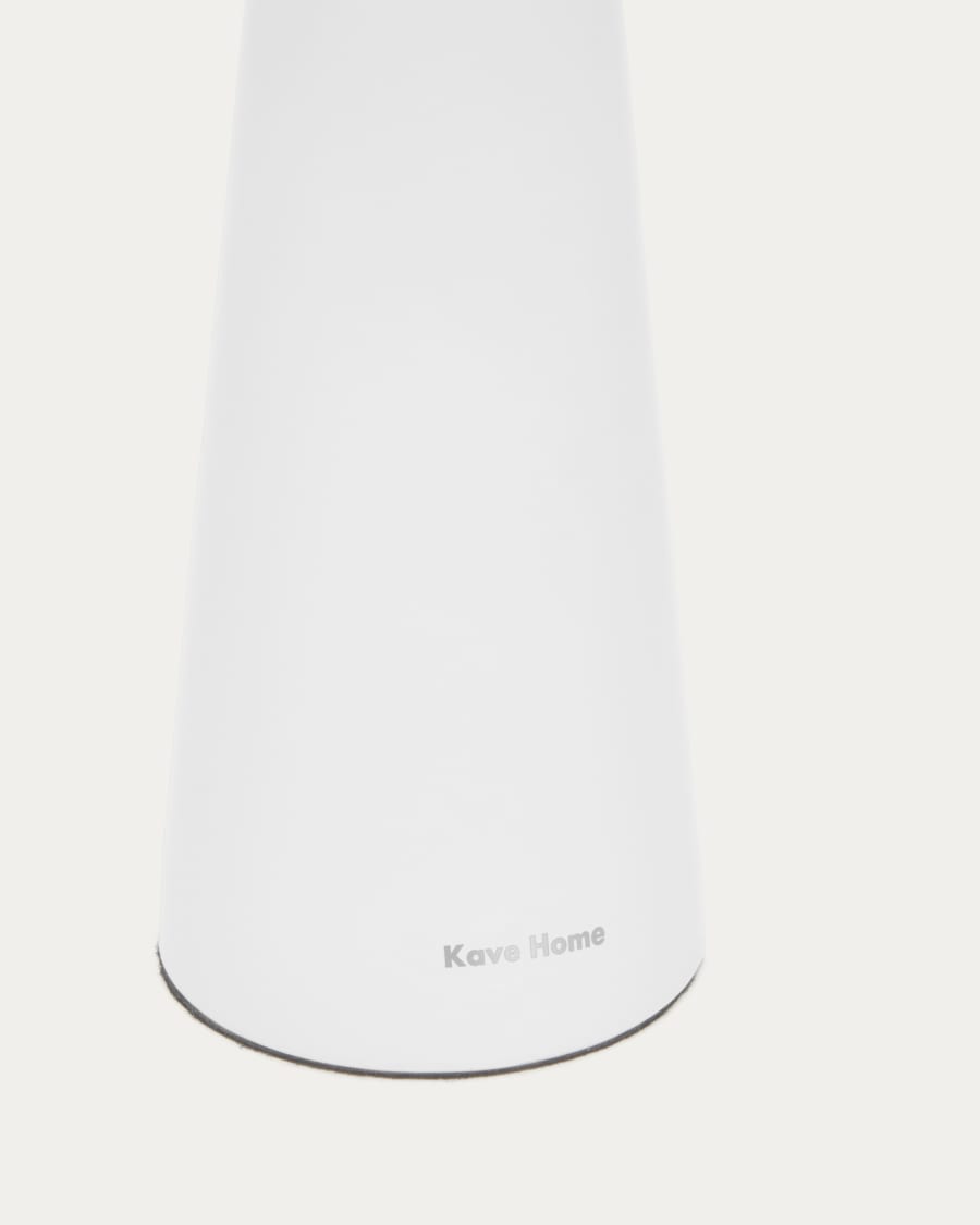 Arenys small outdoor metal table lamp in a white painted finish