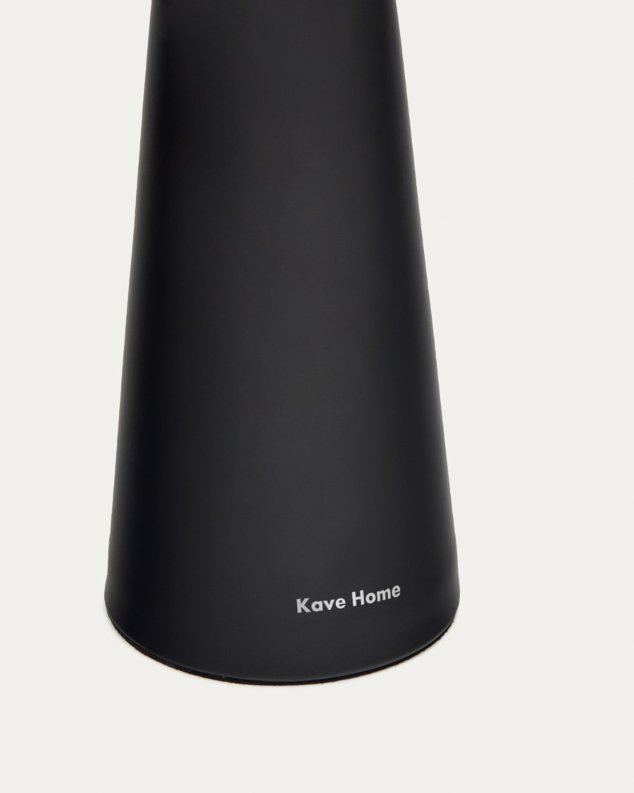 Arenys small outdoor metal table lamp in a black painted finish