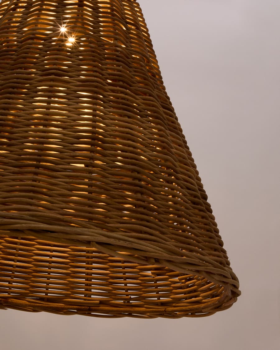 Calvia Schirm für Deckenlampe aus Rattan mit naturfarbenem Finish Ø 60 cm