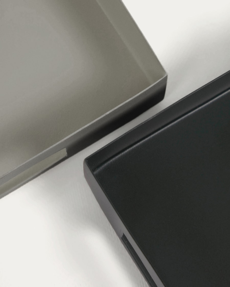 Ghislaine set of 2 trays in multicoloured metal