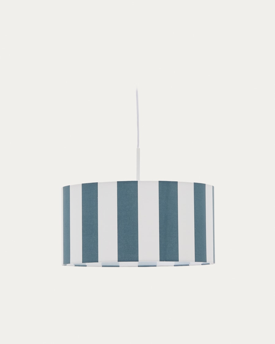 Ciral ceiling lamp shade with blue and white stripes O 40 cm Kave Home