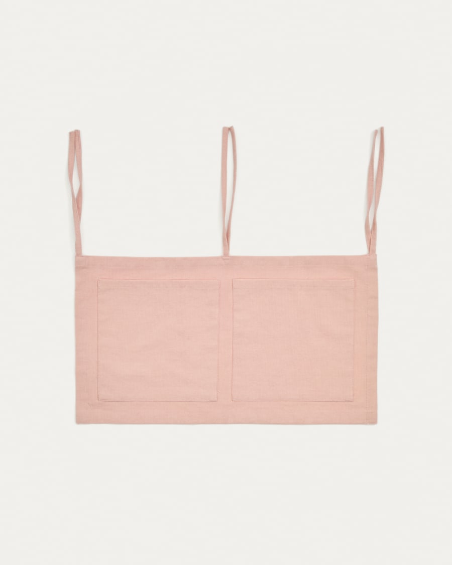 Pink, 100% cotton organiser for the Laily cot, 25 x 45 cm
