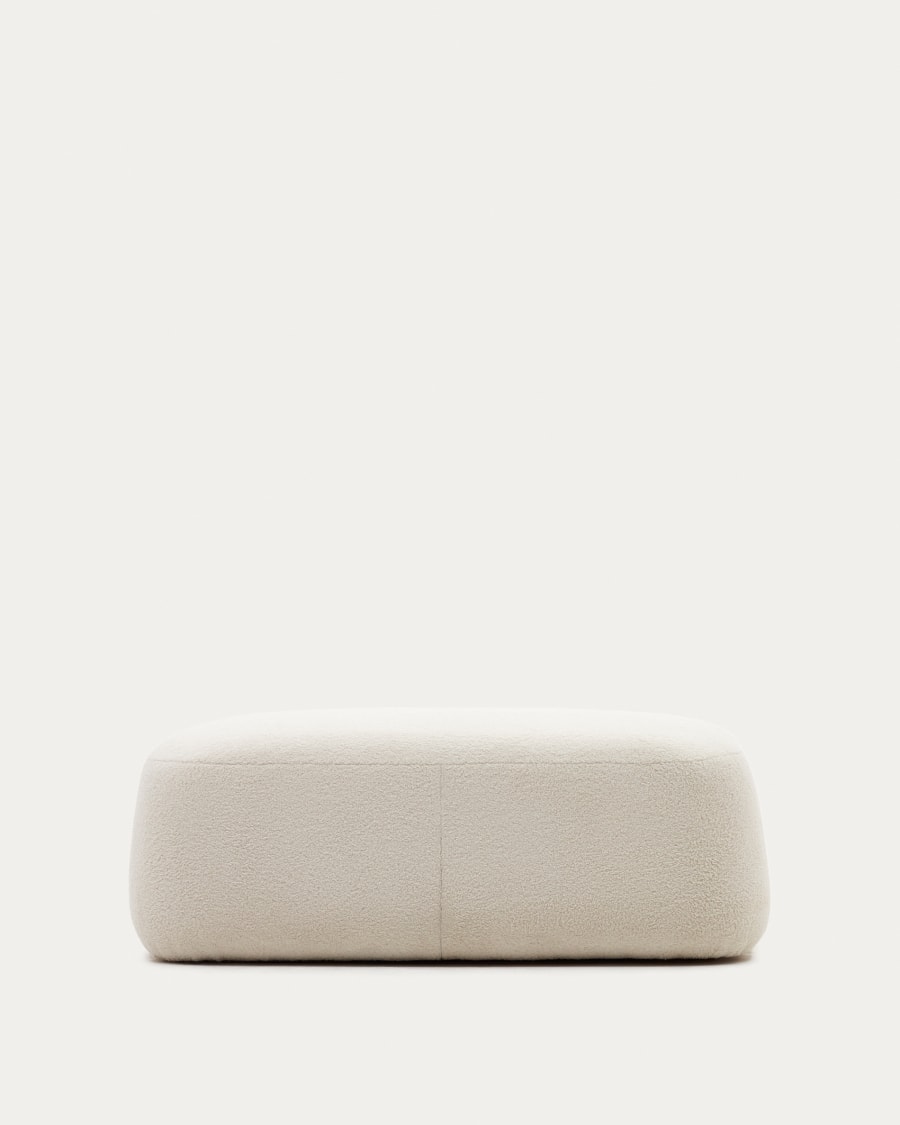 Martina ecru bouclé footrest 123 x 85 cm FSC Mix Credit