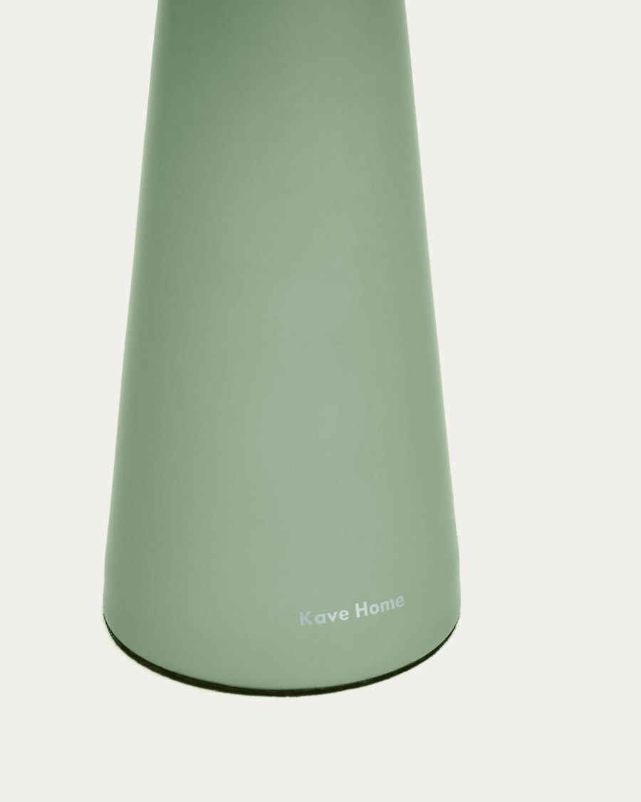 Arenys small outdoor metal table lamp in a turquoise painted finish