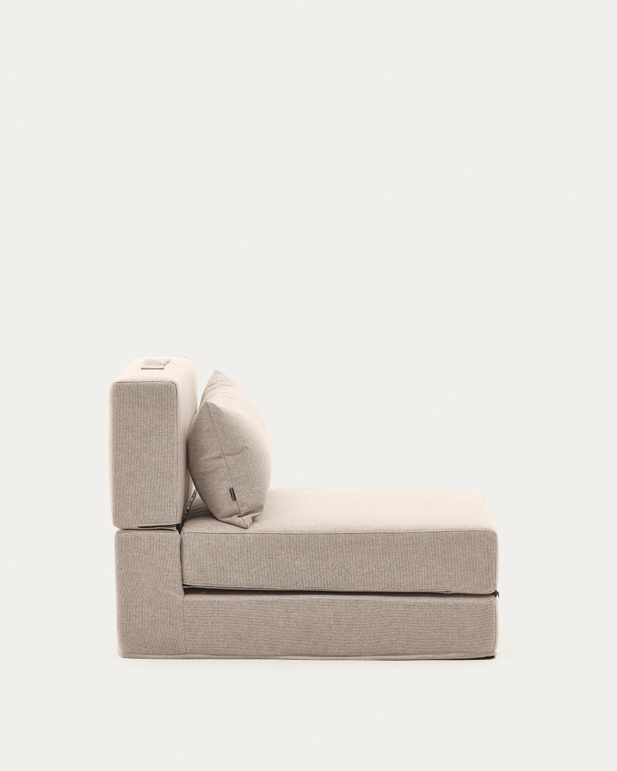 Pouf Schlafsofa Arty beige 70 x 89 (200) cm