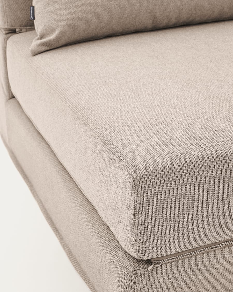 Pouf Schlafsofa Arty beige 70 x 89 (200) cm