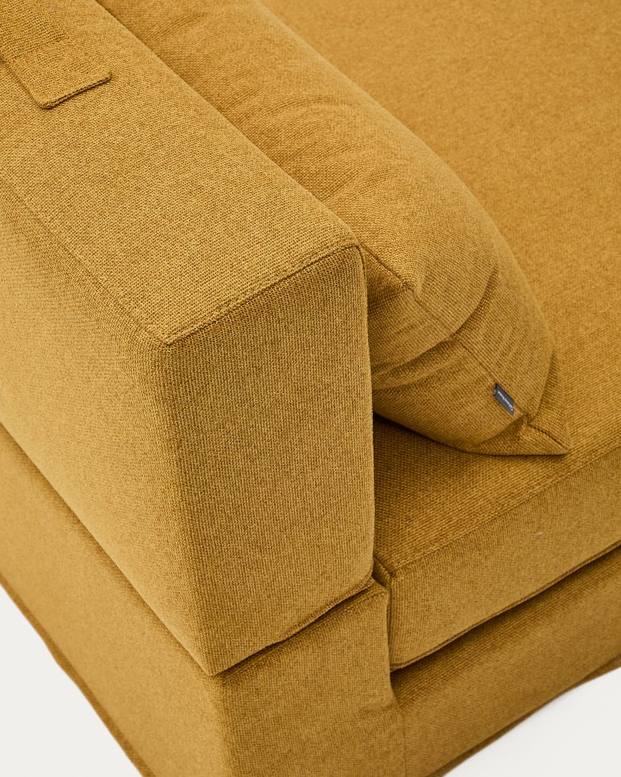 Pouf Schlafsofa Arty Farbe Senf 70 x 89 (200) cm