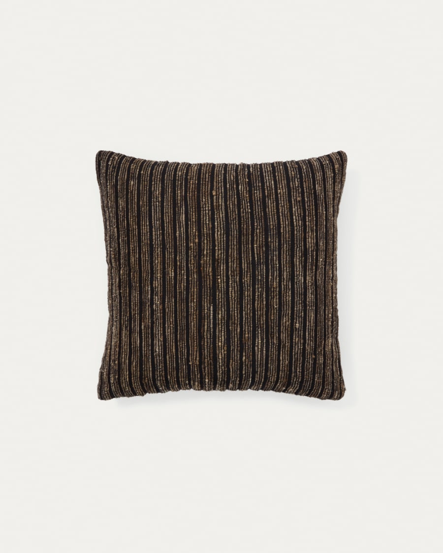 Anir cushion cover in multi-coloured silk and cotton, 45 x 45 cm