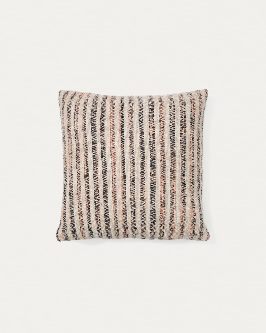 Wesna cushion cover in multi-coloured viscose and cotton, 45 x 45 cm