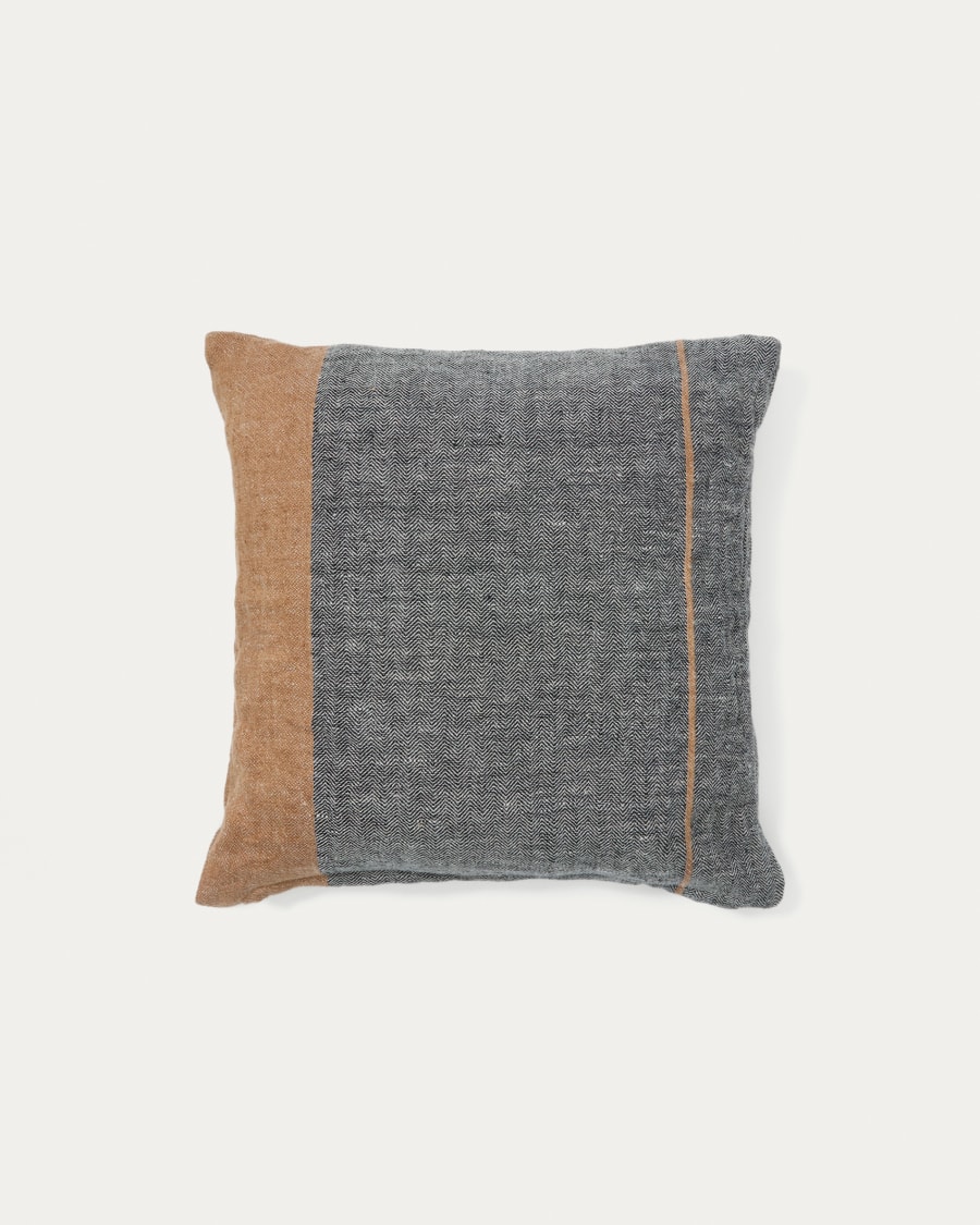 Tan and grey cushions top