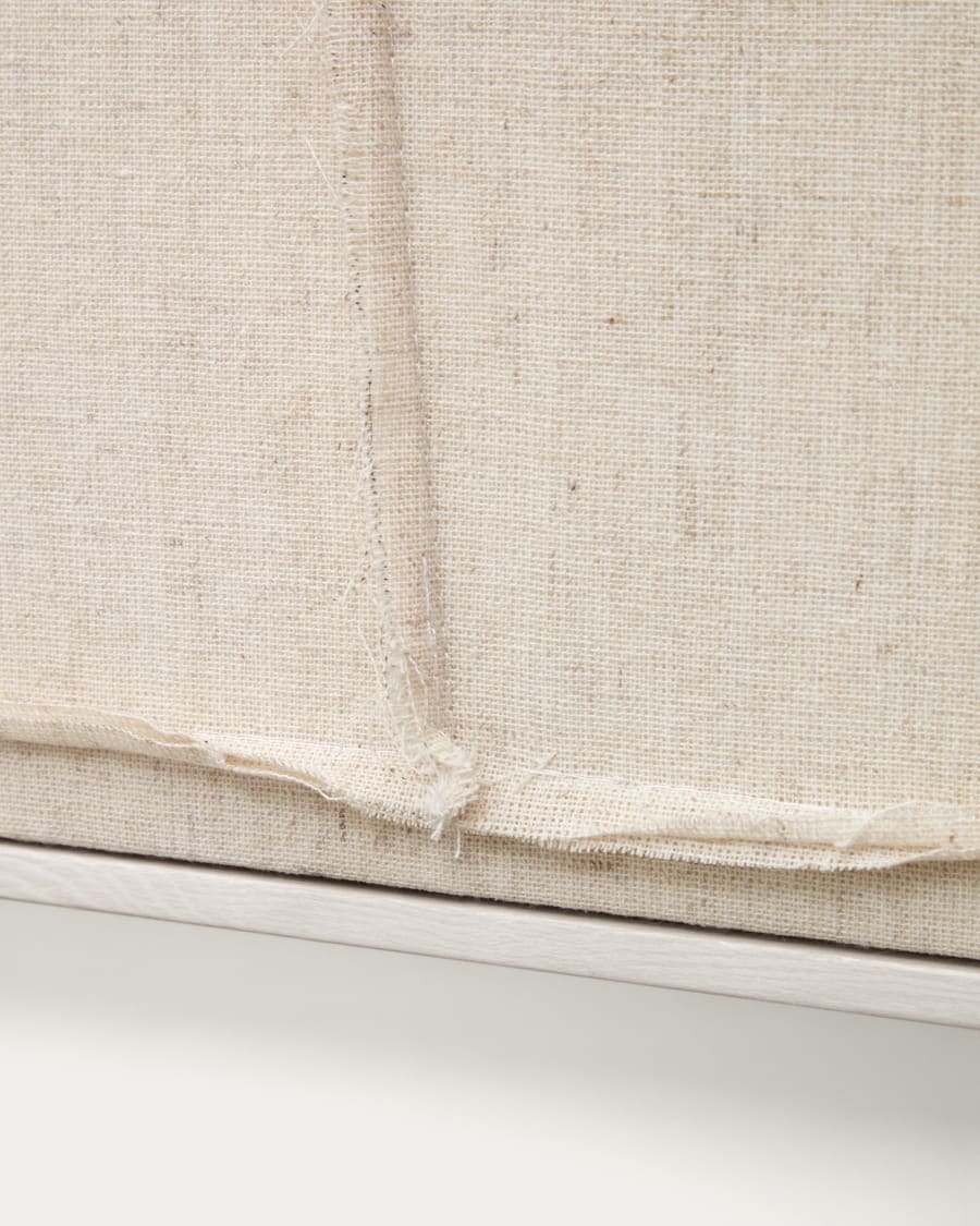 Maha white wall hanging with horizontal line 52 x 72 cm