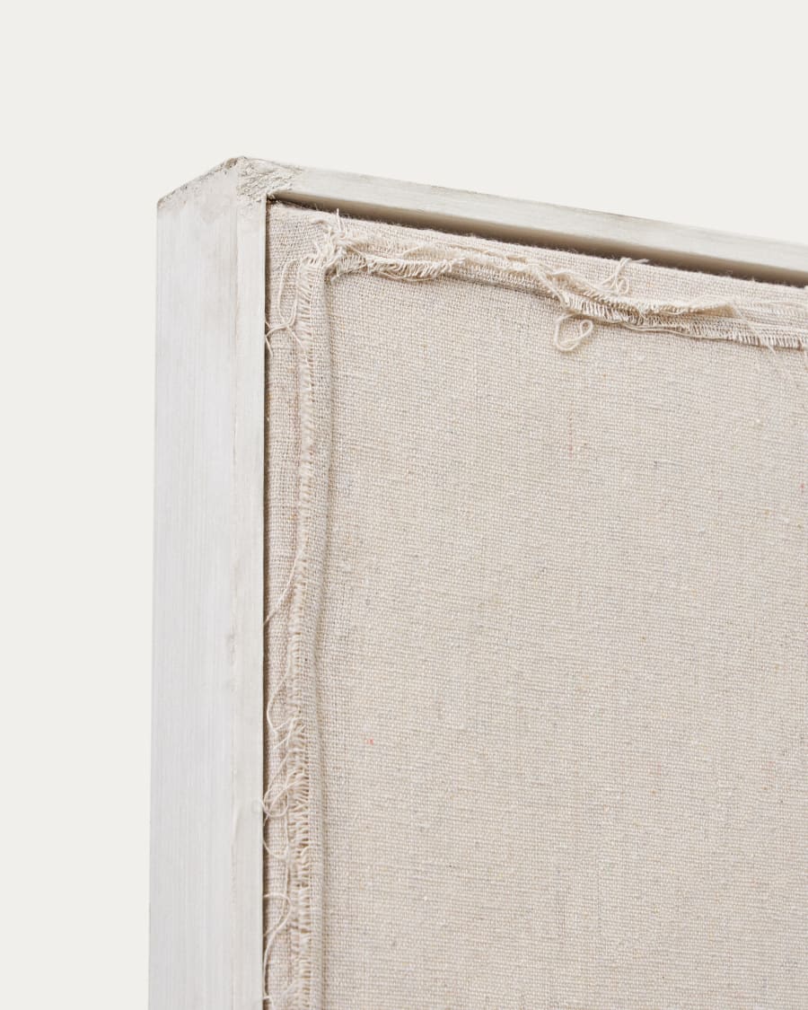 Maha white wall hanging with horizontal line 110 x 220 cm
