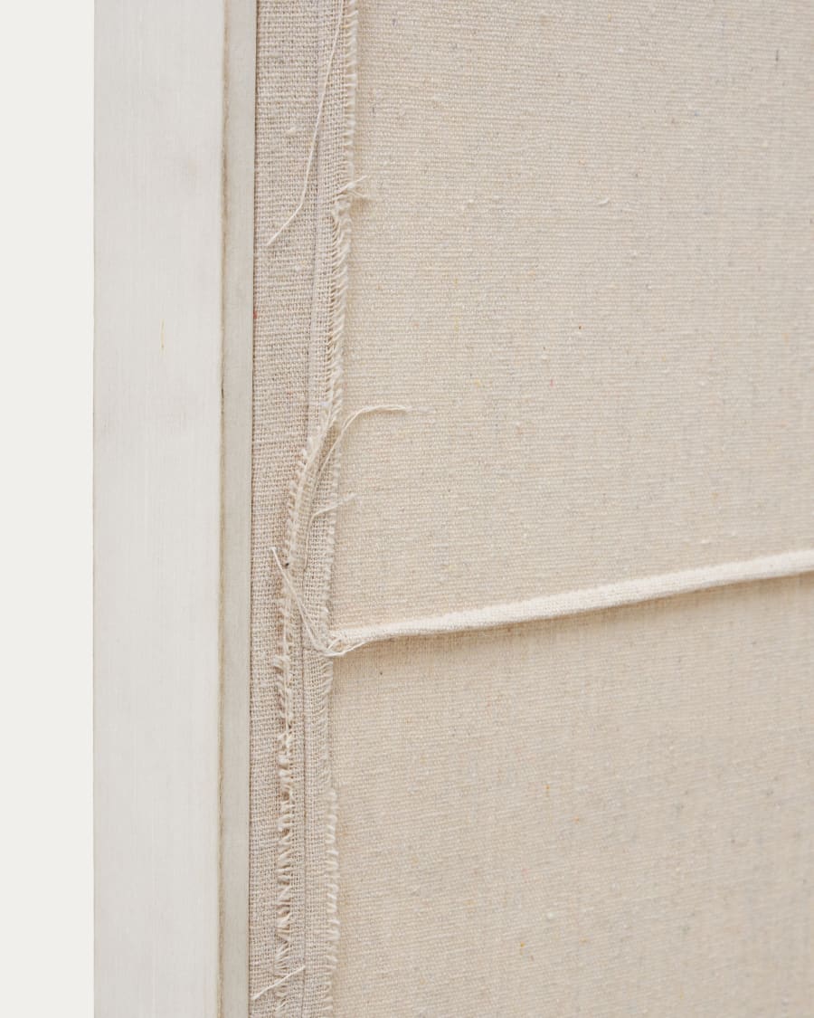 Maha white wall hanging with horizontal line 110 x 220 cm