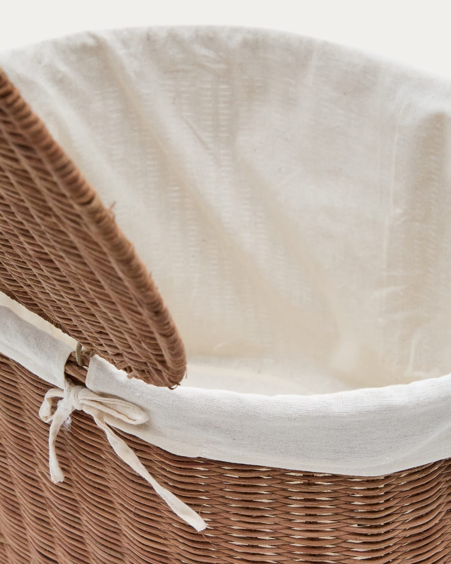 Indali set of 2 rattan baskets, Ø 50 cm / Ø 55 cm