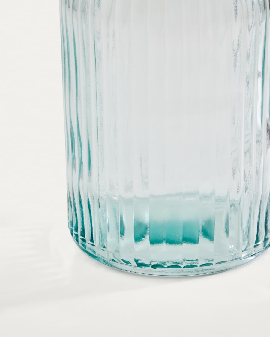 Marba Flasche groß aus transparentem Recyclingglas