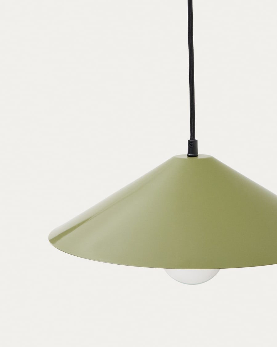 Wandleuchte Kally aus Metall mit grün lackiertem Finish