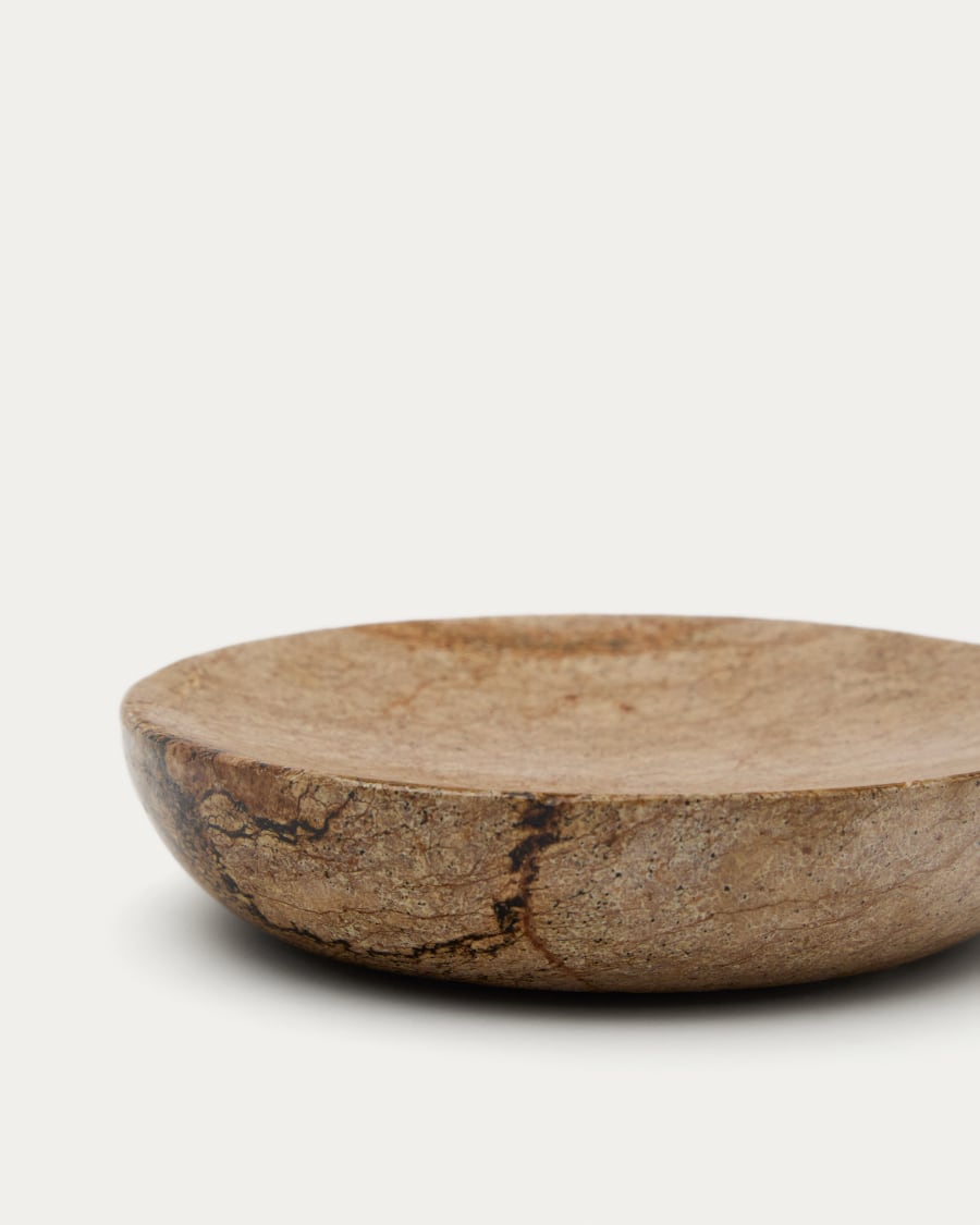 Spalsh beige marble soap dish