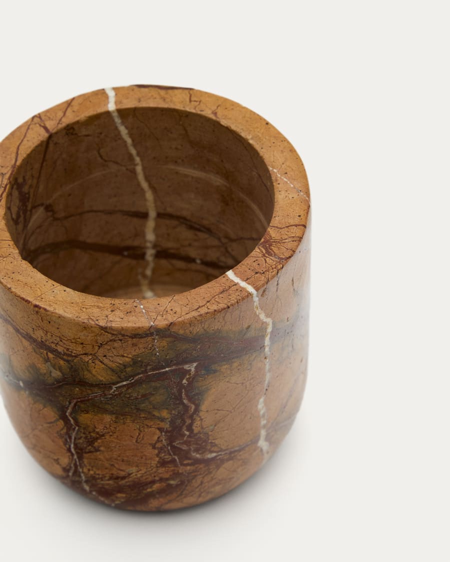 Spalsh beige marble toothbrush holder