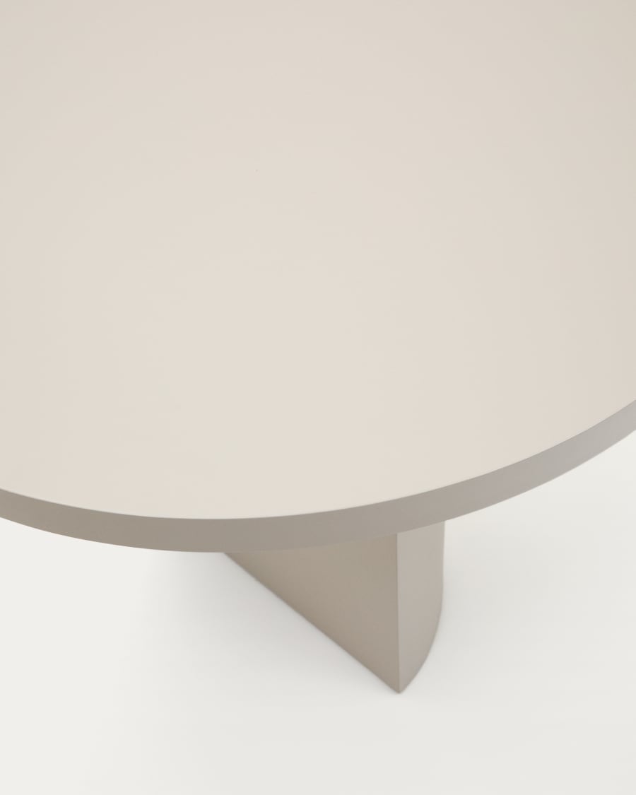 Tisch Nealy aus lackiertem MDF mit eierschalfarbenem Finish 240 x 100 cm