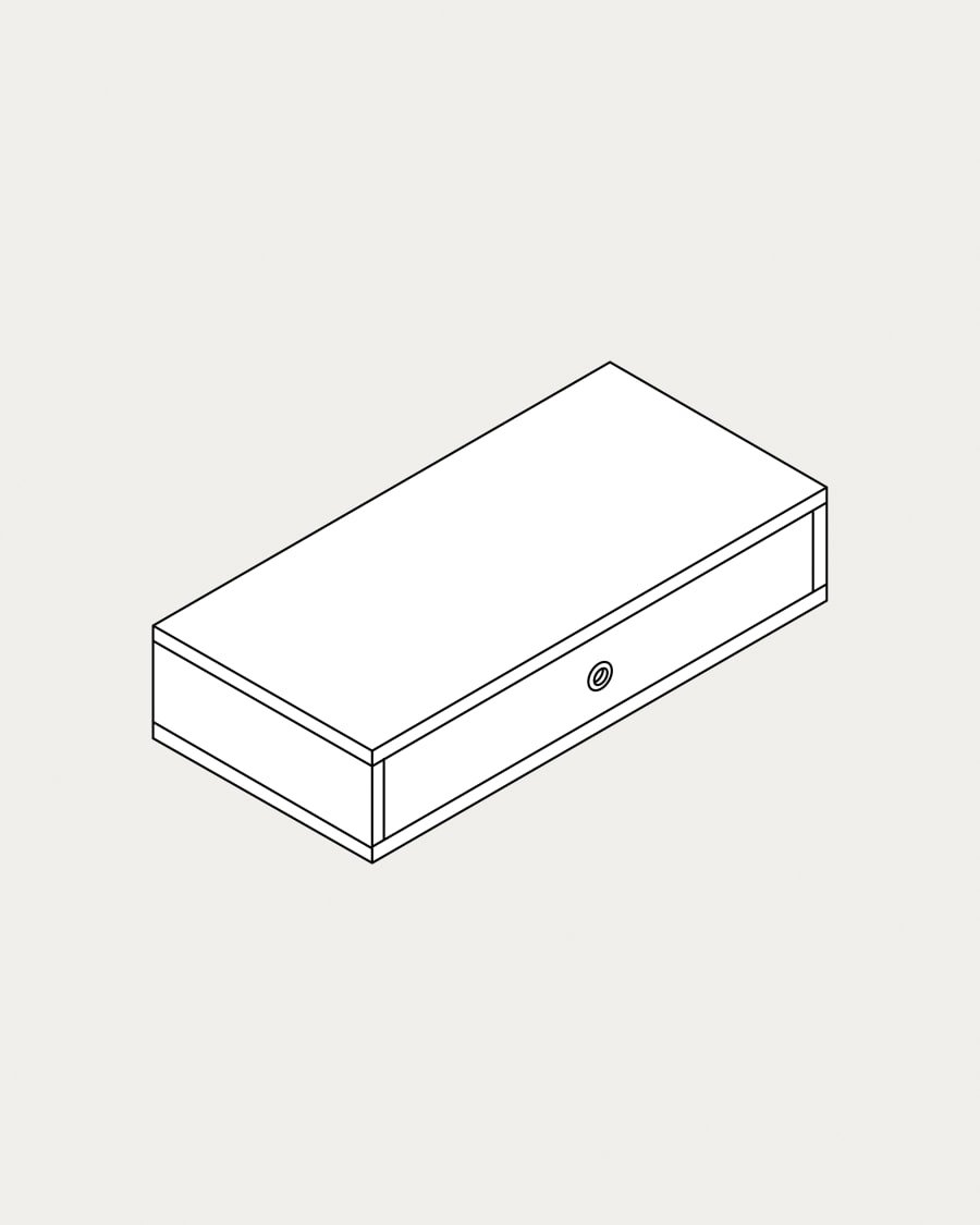 Schubladenelement Krea stehend 1 Reihe 1 Schublade 220x271-347 mm