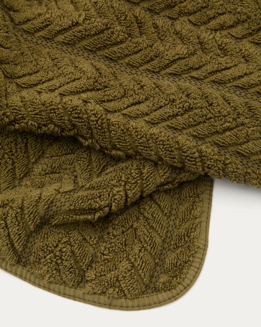Handtuch Rune 100% Baumwolle Jacquard grün 50 x 90 cm