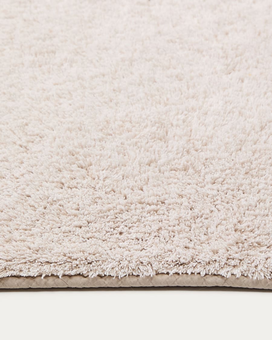 Tappeto da bagno Coper di cotone beige 50 x 70 cm